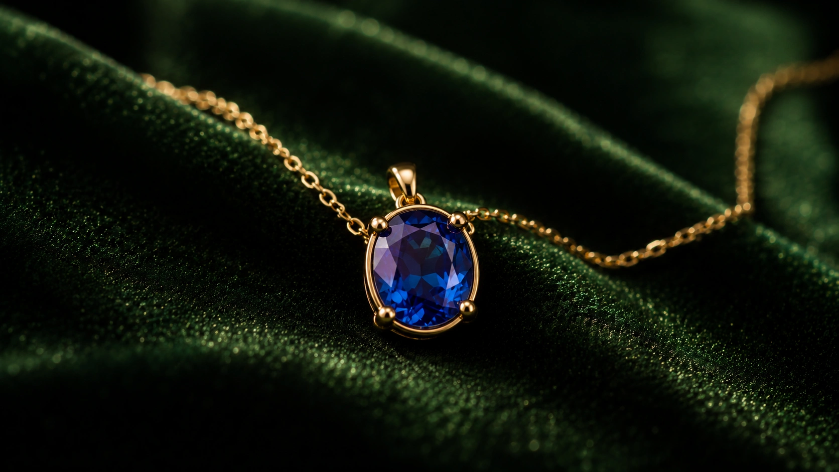 Sapphire pendant necklace